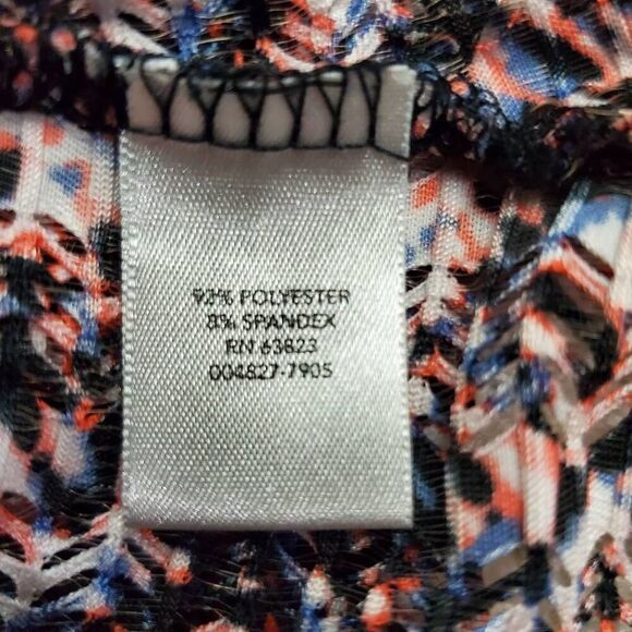 Christopher & Banks XL Geo Print Cardigan Sweater - Picture 6 of 7